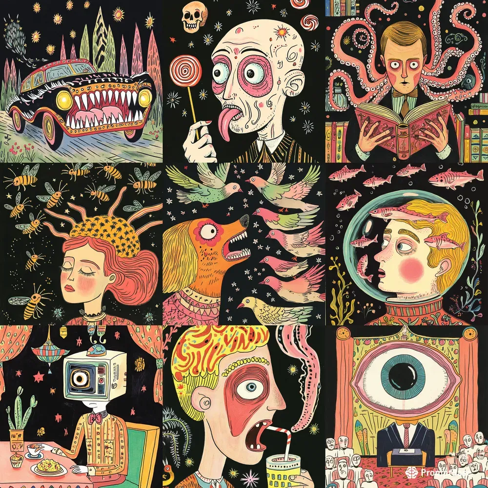 Creepy Surreal Psychedelic Art