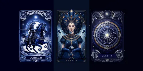 Cosmic Tarot Cards Designs generated by midjourney