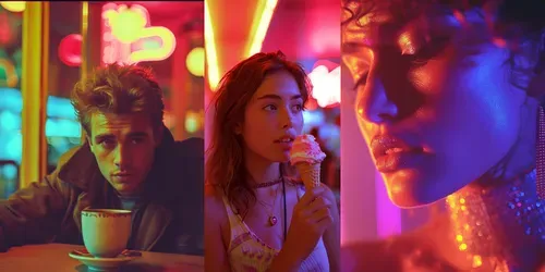 1980s Vibrant Glam Film Aesthetics generated by midjourney