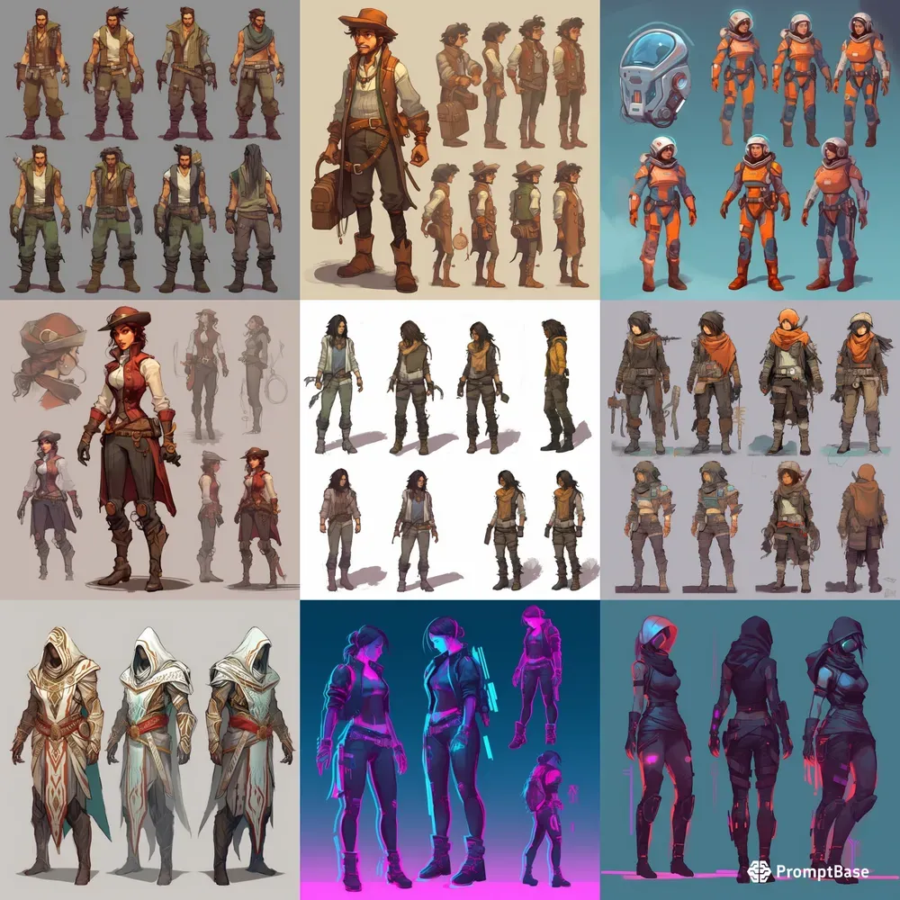 Character Sheets Different Game Style