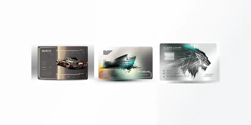 Metal Oxide Futuristic Business Cards generated by undefined