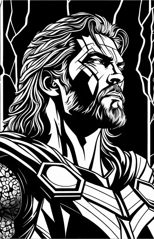 Hero Coloring Book Portraits