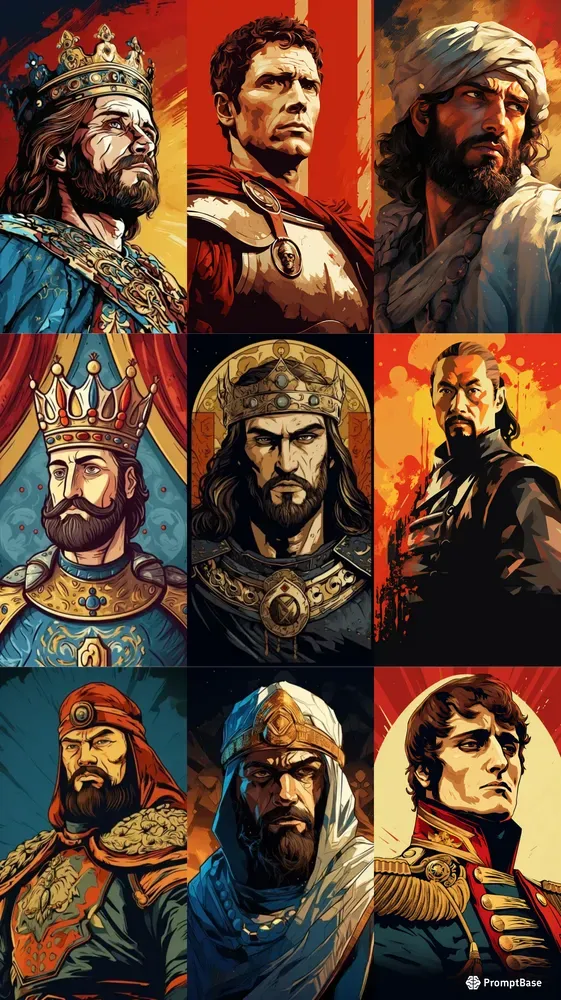 Vintage Iconic Historical Portraits