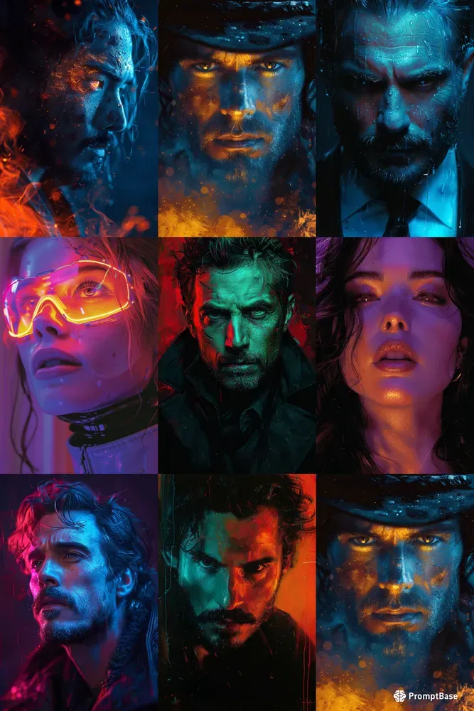 Futuristic Cyberpunk Portraits