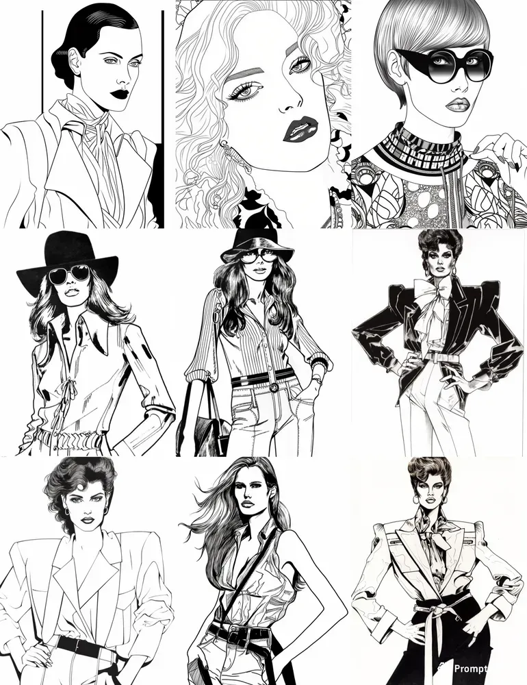 High Fashion Colouring Books And Tips