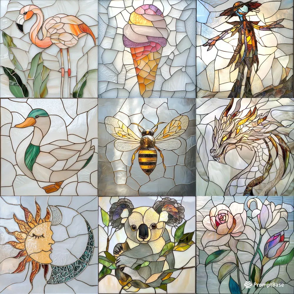 Delicate Stained Glass Art