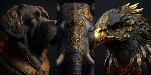 Animal Avatars generated by midjourney