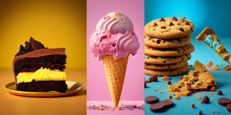 Sweet Foods Photographs generated by undefined