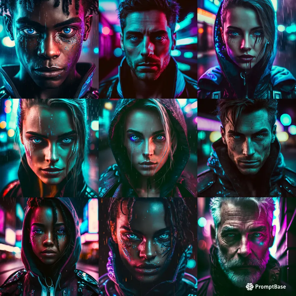 Dark Cyberpunk Portraits