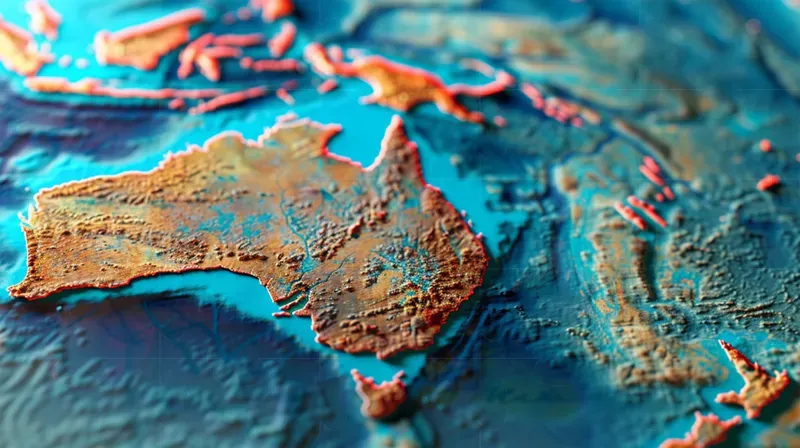 3D Country Maps Close Up Views