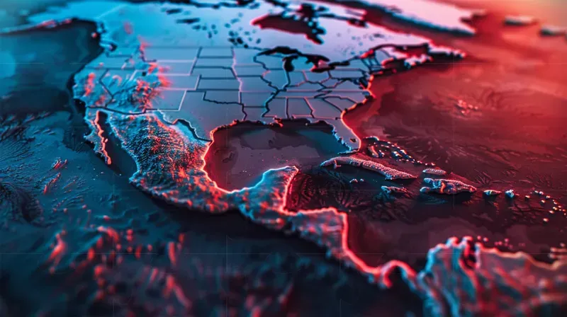 3D Country Maps Close Up Views