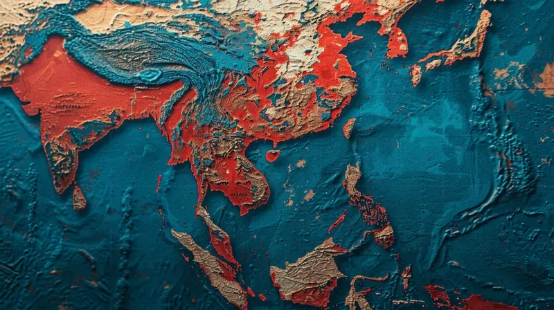 3D Country Maps Close Up Views