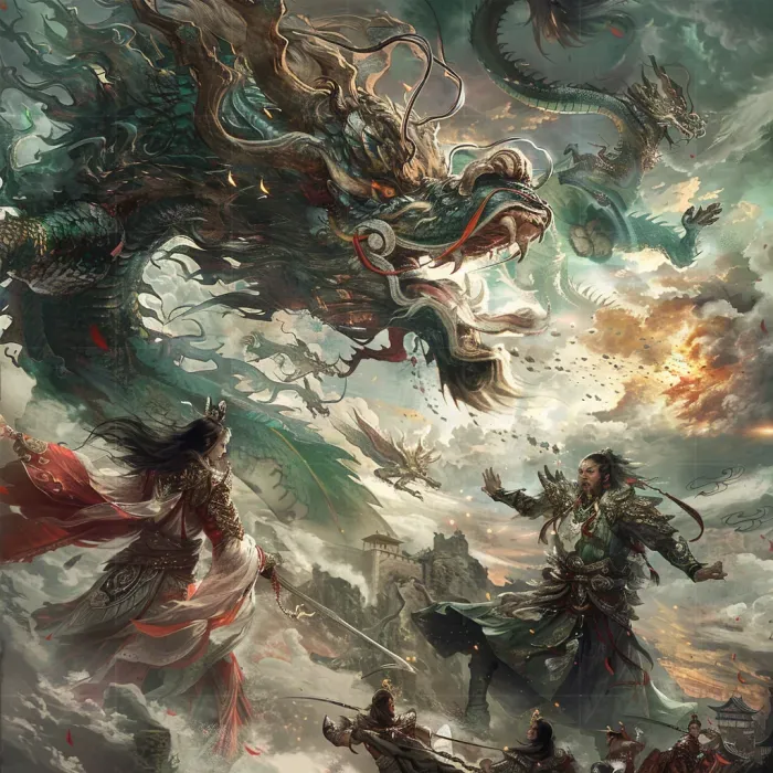 Chinese Mythical Landscapes Illustrations