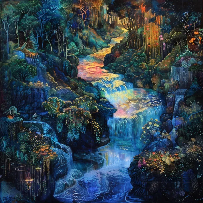 Chinese Mythical Landscapes Illustrations
