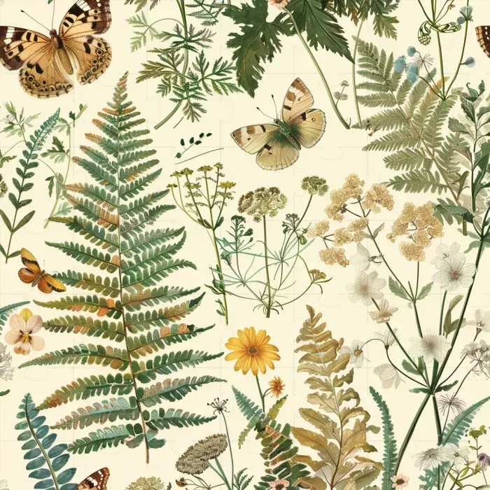 Vintage Botanical Wonderland Artwork