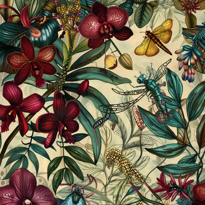 Vintage Botanical Wonderland Artwork