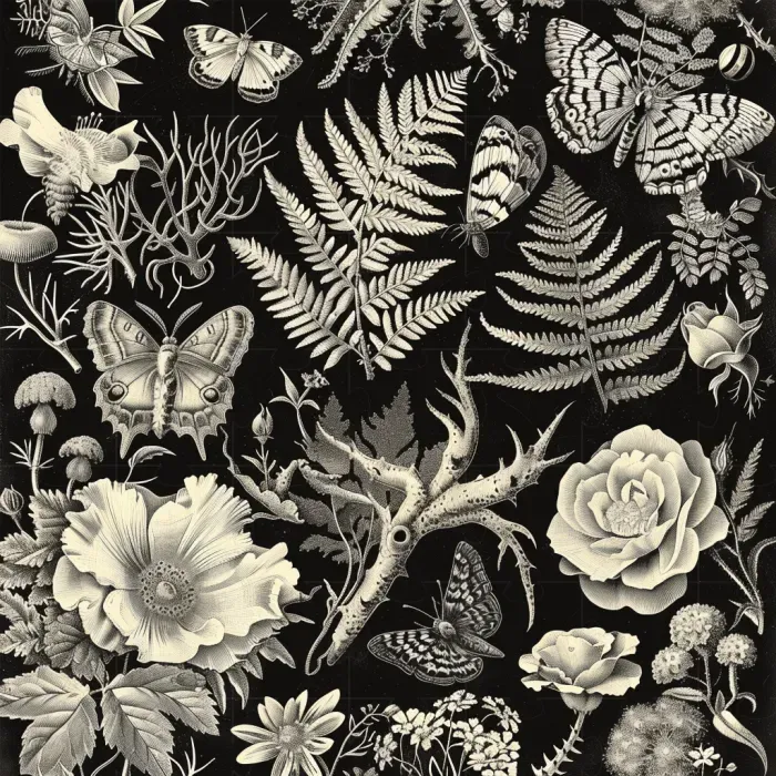 Vintage Botanical Wonderland Artwork