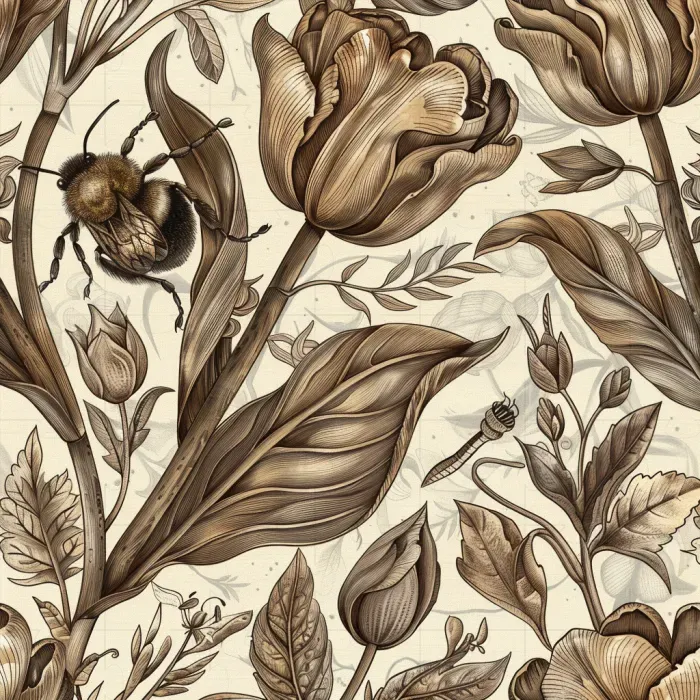 Vintage Botanical Wonderland Artwork