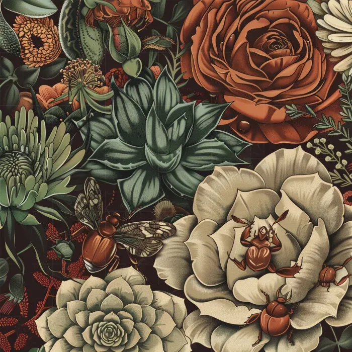 Vintage Botanical Wonderland Artwork
