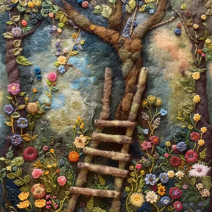 Enchanting Felt Embroidery Illustrations