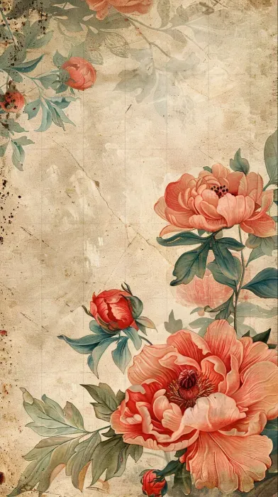 Vintage Floral Junk Journal Designs