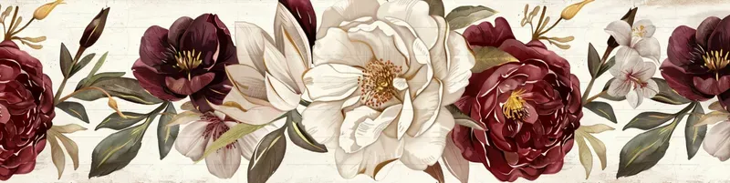 Vintage Botanical Pattern Washi Tapes