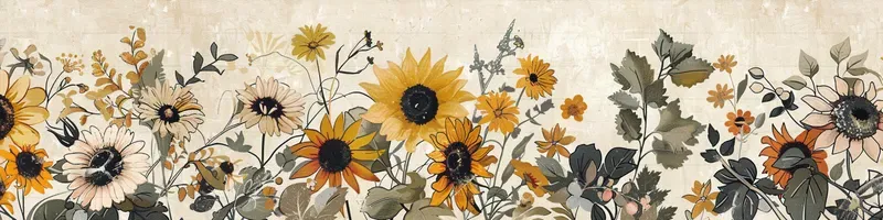 Vintage Botanical Pattern Washi Tapes