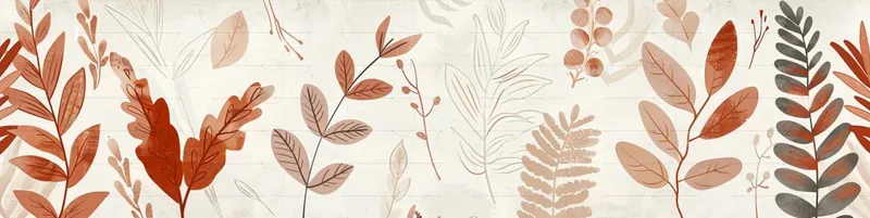 Vintage Botanical Pattern Washi Tapes