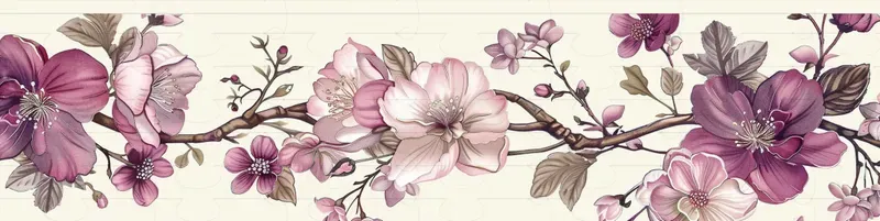 Vintage Botanical Pattern Washi Tapes