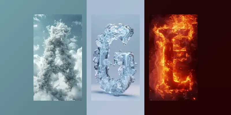 Elemental Typographies generated by undefined
