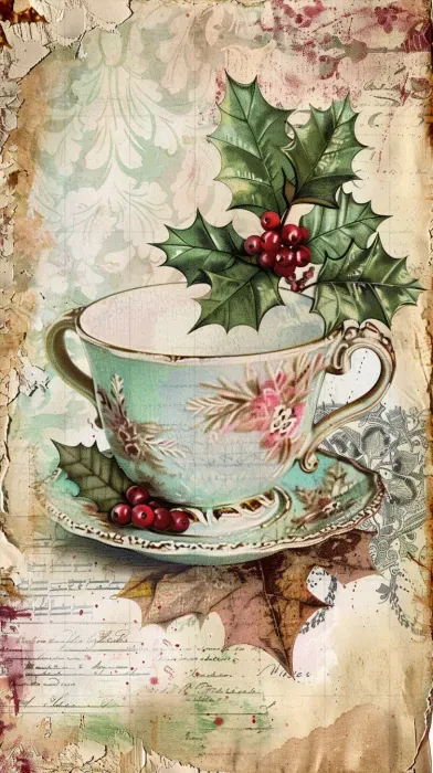 Vintage Winter Junk Journal Cover Designs