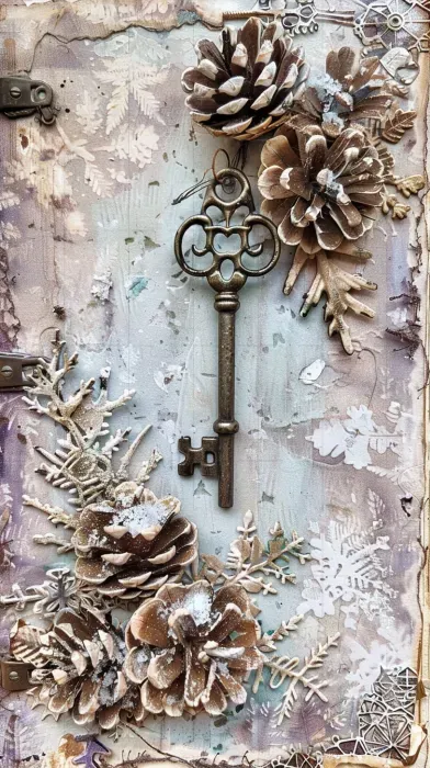 Vintage Winter Junk Journal Cover Designs