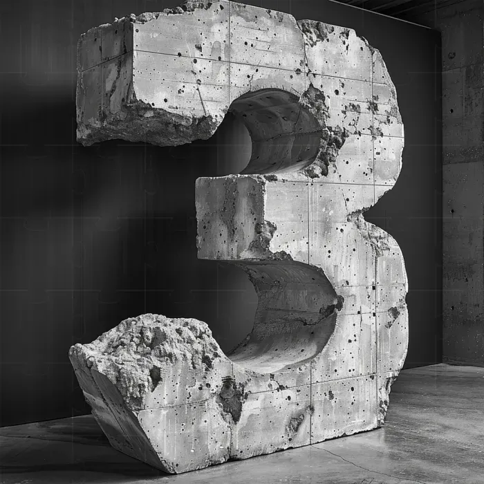 Sculpture Letter Number Designs