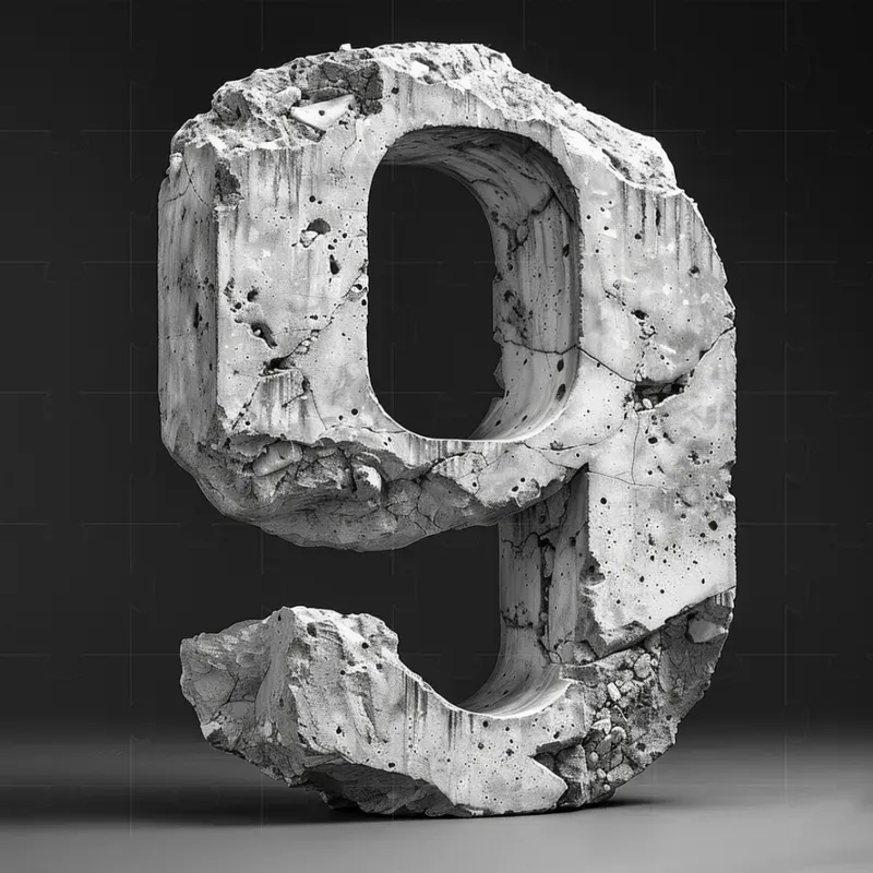 Sculpture Letter Number Designs