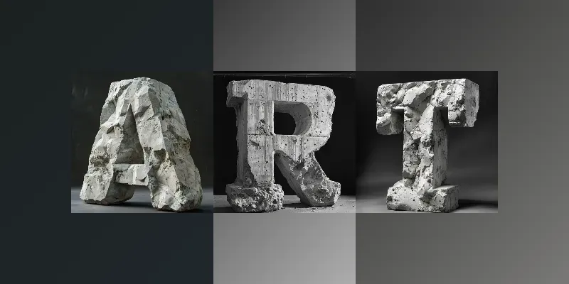 Sculpture Letter Number Designs generated by undefined