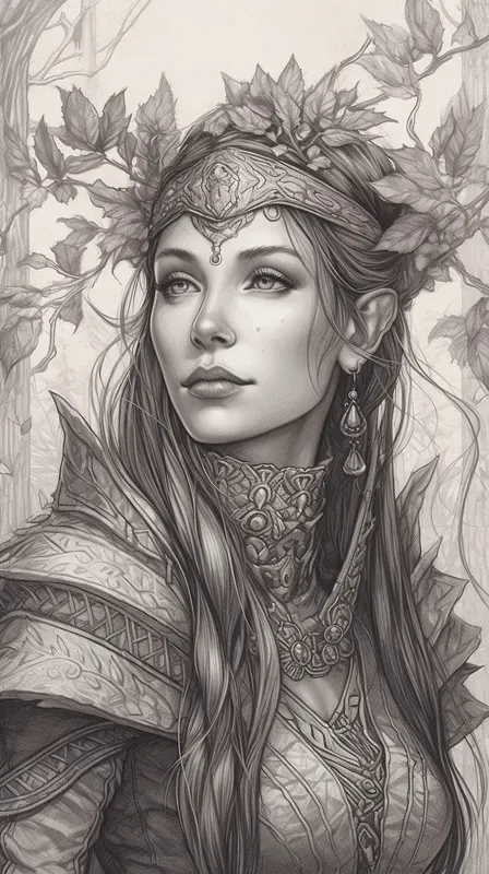 Sketch Style Fantasy Character Portraits
