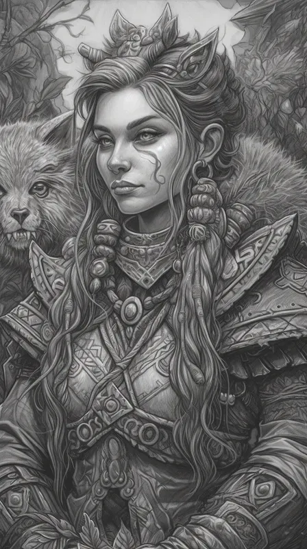 Sketch Style Fantasy Character Portraits