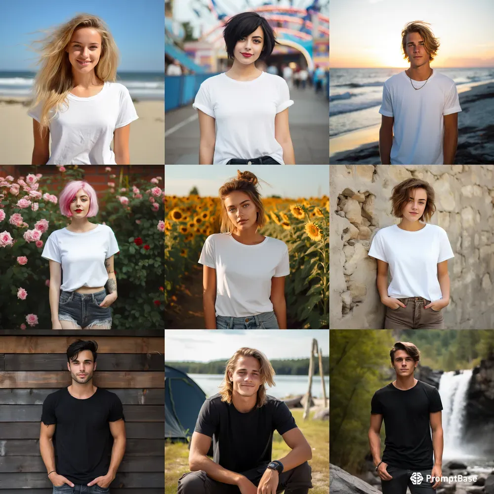 Blank Tshirt Models