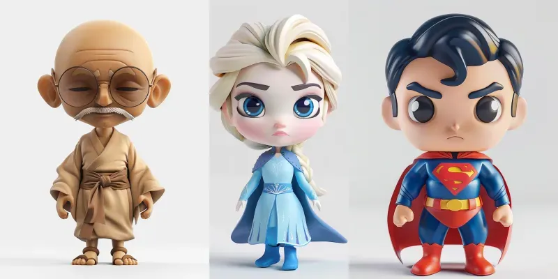 Cool 3D Characters generated by undefined