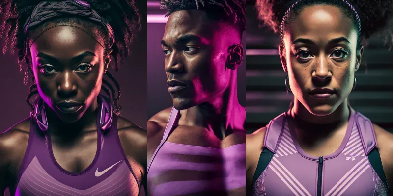 African American Athlete Photos generated by undefined