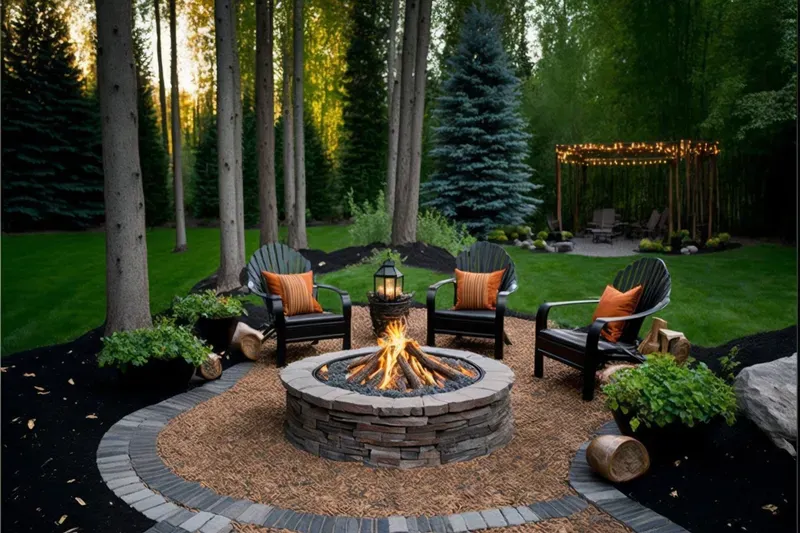 Outdoor Mood Stone Campfires