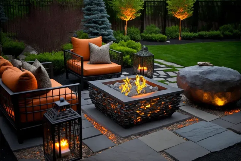 Outdoor Mood Stone Campfires