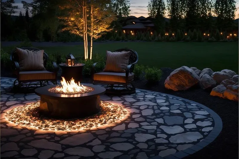 Outdoor Mood Stone Campfires
