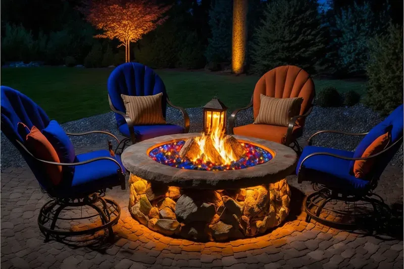 Outdoor Mood Stone Campfires