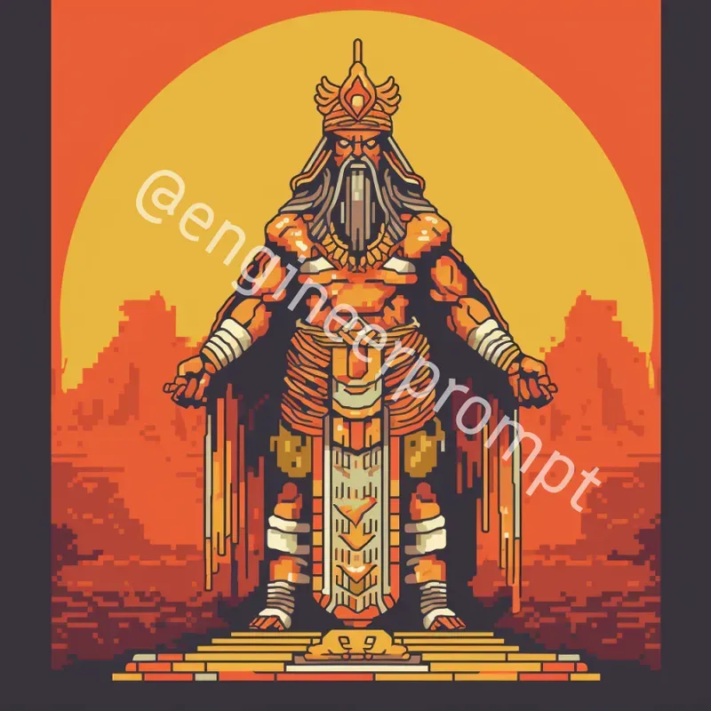Mythological Gods Collections Pixel Art
