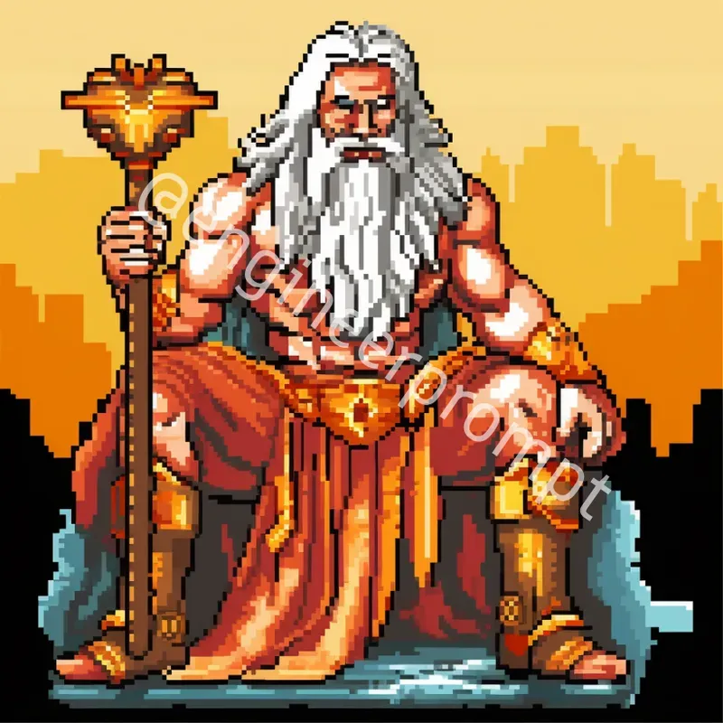 Mythological Gods Collections Pixel Art