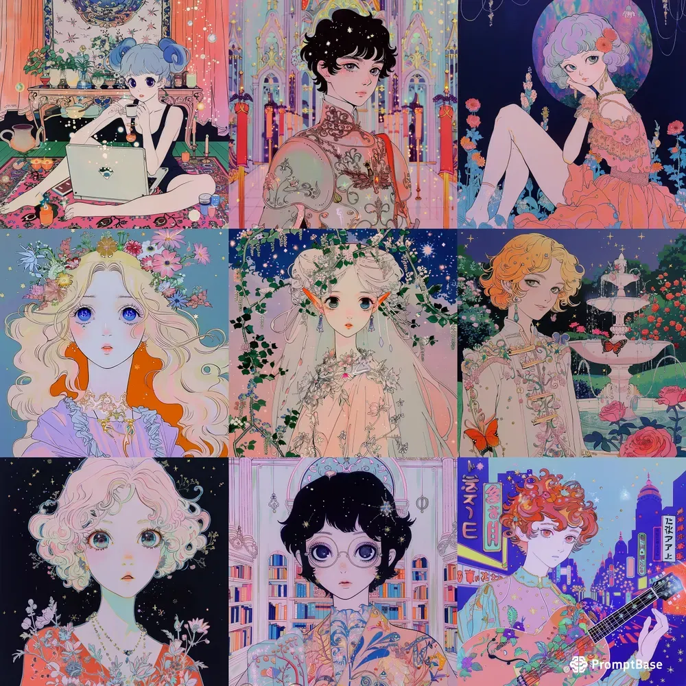 Enchanting 1980s Anime Art