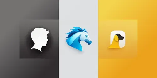 Simple Character Logos generated by midjourney