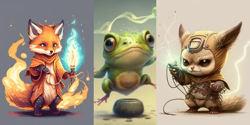 Cute Animals With Magic Abilities generated by undefined