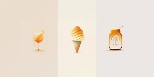 Warm Honey Logos generated by midjourney